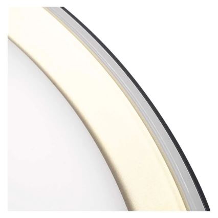Ρυθμιζόμενο LED φωτιστικό οροφής ILVI LED/45W/230V 2700-6500K Ø 50 εκ. μαύρο/ορείχαλκο + τηλεχειριστήριο