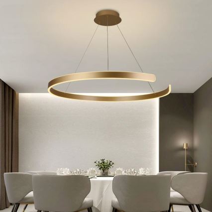 Ρυθμιζόμενο LED φωτιστικό οροφής με καλώδιο LED/100W/230V 3000-6500K διάμ. 80 εκ. + τηλεχειριστήριο