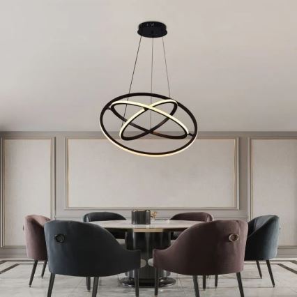 Ρυθμιζόμενο LED φωτιστικό οροφής με καλώδιο LED/105W/230V 3000-6500K διάμ. 60 εκ. + τηλεχειριστήριο