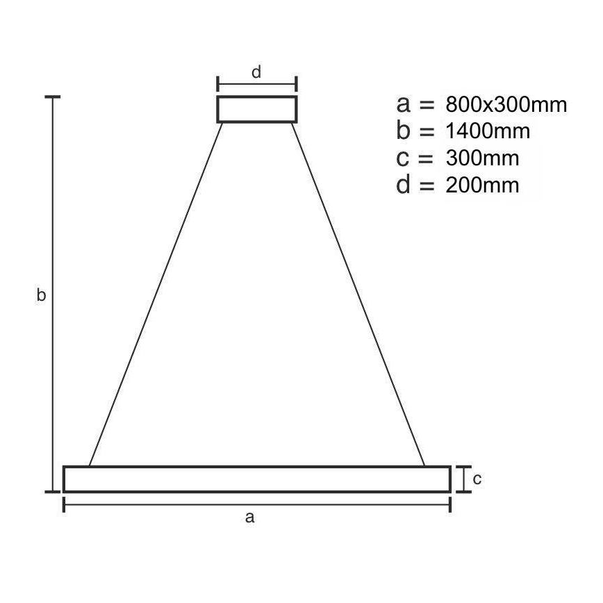 LED Ρυθμιζόμενο κρυστάλλινο φωτιστικό οροφής με καλώδιο LED/110W/230V 3000-6500K χρυσό + τηλεχειριστήριο