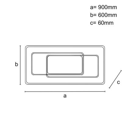 Ρυθμιζόμενο LED φωτιστικό οροφής LED/160W/230V 3000-6500K + τηλεχειριστήριο
