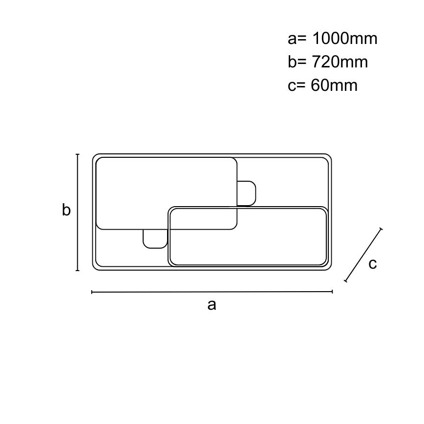Ρυθμιζόμενο LED φωτιστικό οροφής LED/280W/230V 3000-6500K + τηλεχειριστήριο