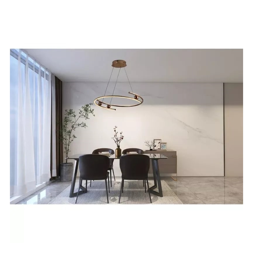 Ρυθμιζόμενο LED φωτιστικό οροφής με καλώδιο LED/50W/230V 3000-6500K διάμετρος 60 εκ. + τηλεχειριστήριο