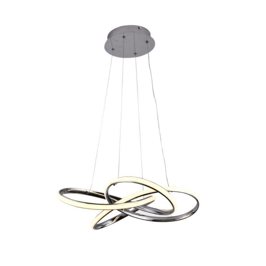 LED Ρυθμιζόμενο φωτιστικό οροφής με καλώδιο LED/65W/230V 3000-6500K διάμ. 48 εκ. γκρι + τηλεχειριστήριο