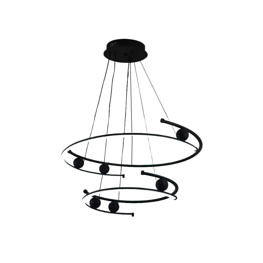 Ρυθμιζόμενο LED φωτιστικό οροφής με καλώδιο LED/80W/230V 3000-6500K διάμ. 60 εκ. + τηλεχειριστήριο