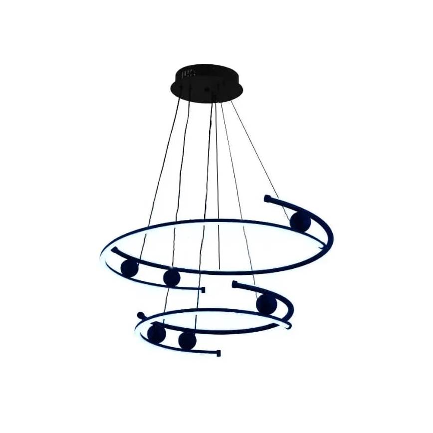 Ρυθμιζόμενο LED φωτιστικό οροφής με καλώδιο LED/80W/230V 3000-6500K διάμ. 60 εκ. + τηλεχειριστήριο