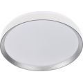 Ρυθμιζόμενο LED φωτιστικό οροφής LIXAN LED/47W/230V 3000-6500K διάμ. 38,6 εκ. λευκό/ασημί + τηλεχειριστήριο