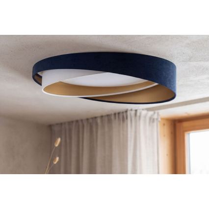 Ρυθμιζόμενο LED φωτιστικό οροφής SMART GALAXY MODERN LED/24W/230V 3000-6500K διάμ. 55 cm μπλε/λευκό/χρυσό + τηλεχειριστήριο