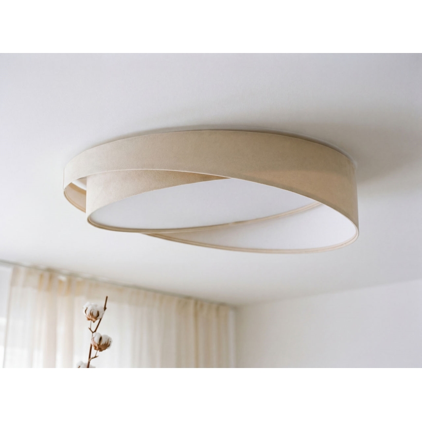 Ρυθμιζόμενο LED φωτιστικό οροφής SMART GALAXY MODERN LED/24W/230V 3000-6500K Ø 55 cm κρεμ/λευκό + τηλεχειριστήριο