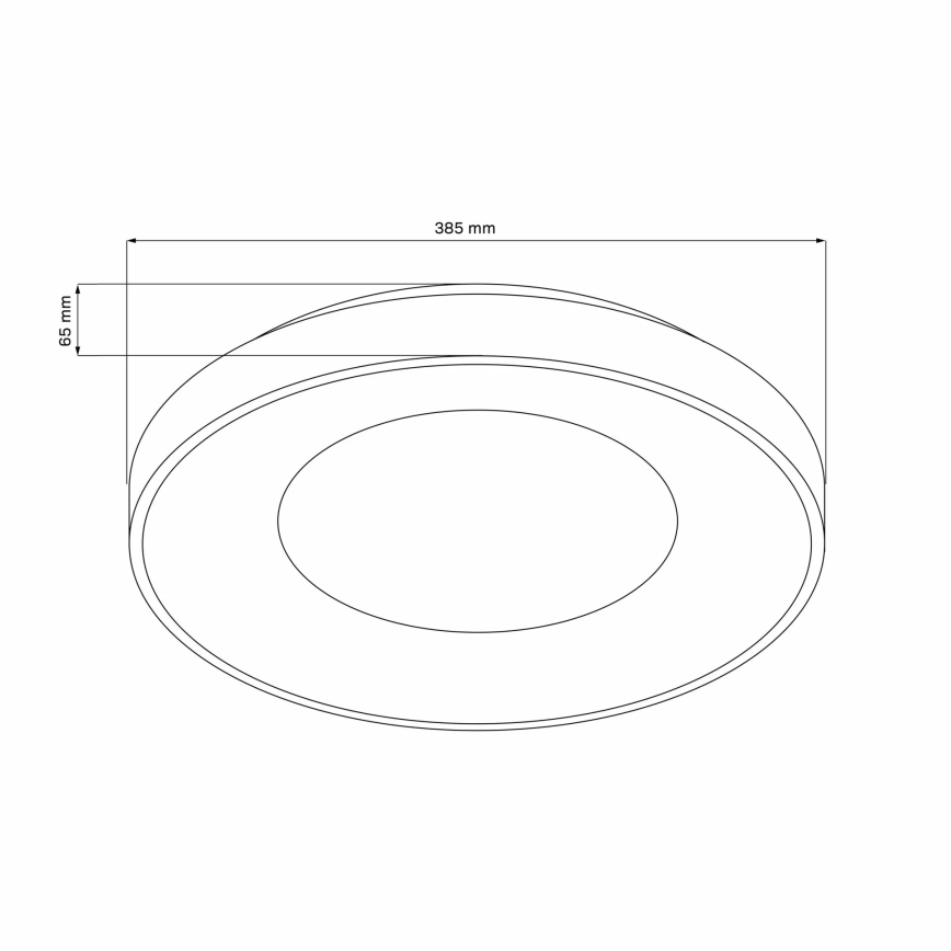 Ρυθμιζόμενο LED φωτιστικό οροφής για μπάνιο WITOLD LED/48W/230V Ø 38,5 cm 3000-6000K IP44 + τηλεχειριστήριο