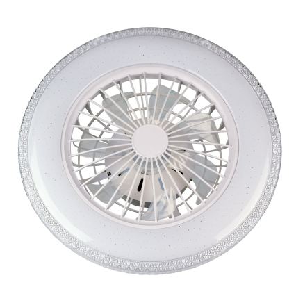 LED Ρυθμιζόμενο φωτιστικό οροφής με ανεμιστήρα EGYPT LED/48W/230V 3000-6500K λευκό + τηλεχειριστήριο