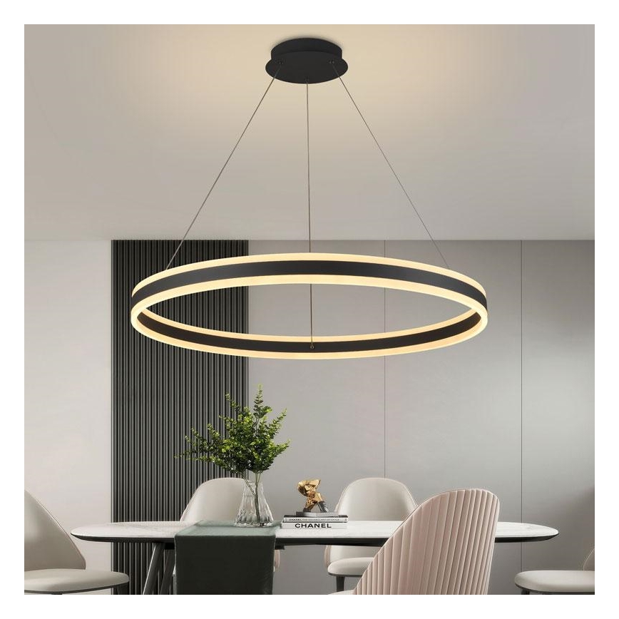 Ρυθμιζόμενο LED φωτιστικό οροφής με καλώδιο LED/110W/230V 3000-6500K διάμ. 80 εκ. + τηλεχειριστήριο