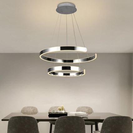 Ρυθμιζόμενο LED φωτιστικό οροφής με καλώδιο LED/120W/230V 3000-6500K διάμετρος 60 εκ. + τηλεχειριστήριο