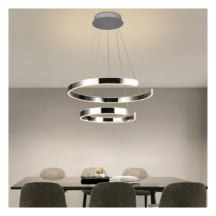 Ρυθμιζόμενο LED φωτιστικό οροφής με καλώδιο LED/120W/230V 3000-6500K διάμετρος 60 εκ. + τηλεχειριστήριο