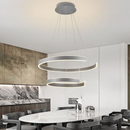 Ρυθμιζόμενο LED φωτιστικό οροφής με καλώδιο LED/120W/230V 3000-6500K διάμετρος 60 εκ. + τηλεχειριστήριο