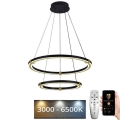 Ρυθμιζόμενο LED φωτιστικό οροφής με καλώδιο LED/130W/230V 3000-6500K διάμ. 60 εκ. + τηλεχειριστήριο
