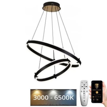 Ρυθμιζόμενο LED φωτιστικό οροφής με καλώδιο LED/140W/230V 3000-6500K διάμ. 60 εκ. + τηλεχειριστήριο