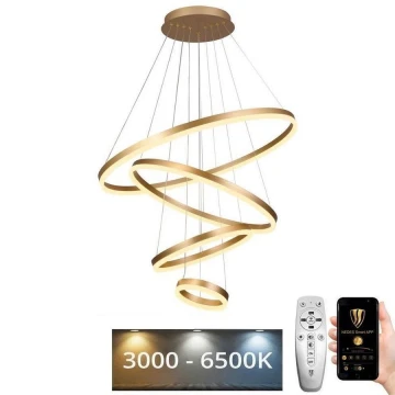 Ρυθμιζόμενο LED φωτιστικό οροφής με καλώδιο LED/165W/230V 3000-6500K διάμ. 80 εκ. + τηλεχειριστήριο