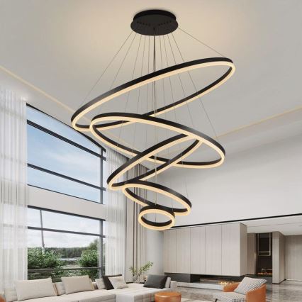 Ρυθμιζόμενο LED φωτιστικό οροφής με καλώδιο LED/210W/230V 3000-6500K διάμετρος 100 εκ. + τηλεχειριστήριο