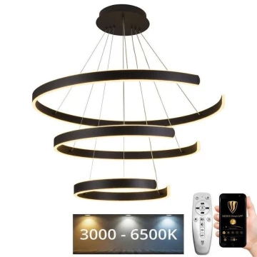 Ρυθμιζόμενο LED φωτιστικό οροφής με καλώδιο LED/220W/230V 3000-6500K διάμ. 80 εκ. + τηλεχειριστήριο