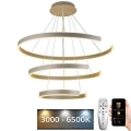 Ρυθμιζόμενο LED φωτιστικό οροφής με καλώδιο LED/220W/230V 3000-6500K διάμ. 80 εκ. + τηλεχειριστήριο