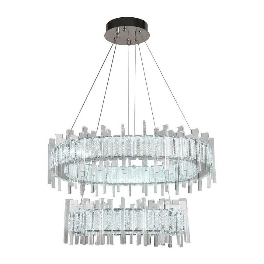 LED Ρυθμιζόμενο κρυστάλλινο φωτιστικό οροφής με καλώδιο LED/65W/230V 3000-6500K + τηλεχειριστήριο