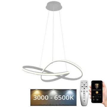 Ρυθμιζόμενο LED φωτιστικό οροφής με καλώδιο LED/70W/230V 3000-6500K διάμ. 55 εκ. + τηλεχειριστήριο