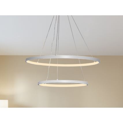 Ρυθμιζόμενο LED φωτιστικό οροφής με καλώδιο LED/75W/230V 3000-6500K Ø 60 εκ. + τηλεχειριστήριο