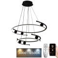 Ρυθμιζόμενο LED φωτιστικό οροφής με καλώδιο LED/80W/230V 3000-6500K διάμ. 60 εκ. + τηλεχειριστήριο