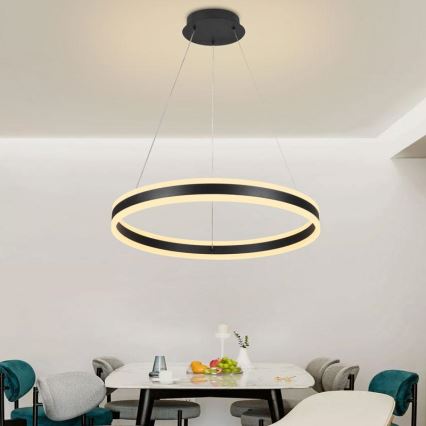 Ρυθμιζόμενο LED φωτιστικό οροφής με καλώδιο LED/85W/230V 3000-6500K διάμ. 60 εκ. + τηλεχειριστήριο