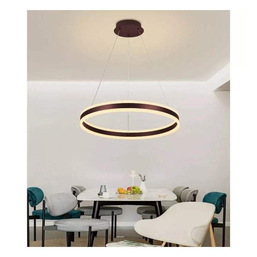 Ρυθμιζόμενο LED φωτιστικό οροφής με καλώδιο LED/85W/230V 3000-6500K διάμ. 60 εκ. + τηλεχειριστήριο