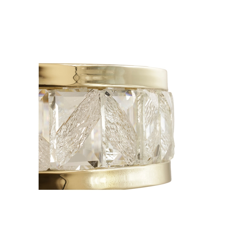 LED ρυθμιζόμενος κρυστάλλινος πολυέλαιος με ανάρτηση σε καλώδιο ENRIQUE LED/40W//230V 3000-6000K Ø 60 cm + τηλεχειριστήριο