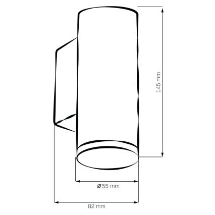 LED RGBW Ρυθμιζόμενο επιτοίχιο φωτιστικό μπάνιου TURYN 1xGU10/6,5W/230V 2700-6500K Wi-Fi IP44 λευκό