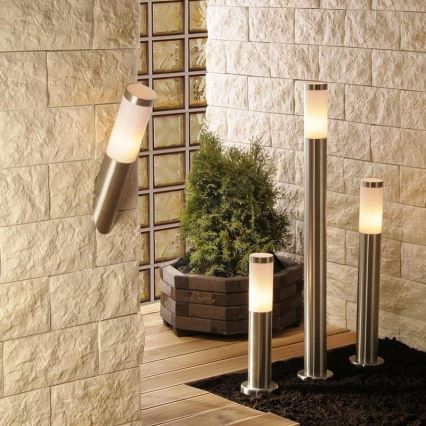 Ρυθμιζόμενο εξωτερικό φωτιστικό LED LIVIA 1xE27/6W/230V 2700-6500K Wi-Fi 100 cm IP44 ασημί