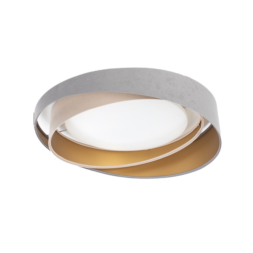 LED Ρυθμιζόμενο φωτιστικό οροφής SMART GALAXY MODERN LED/24W/230V 3000-6500K Ø 55 cm γκρι/μπεζ/χρυσό + τηλεχειριστήριο