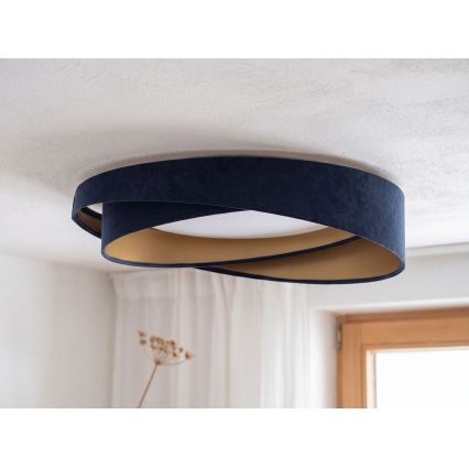 Ρυθμιζόμενο LED φωτιστικό οροφής SMART GALAXY MODERN LED/24W/230V 3000-6500K Ø 55 cm μπλε/χρυσό + τηλεχειριστήριο