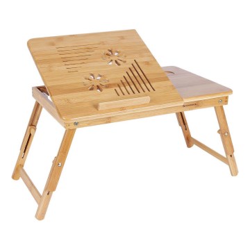 Ρυθμιζόμενο τραπεζάκι υπολογιστή για κρεβάτι LAT, καφέ