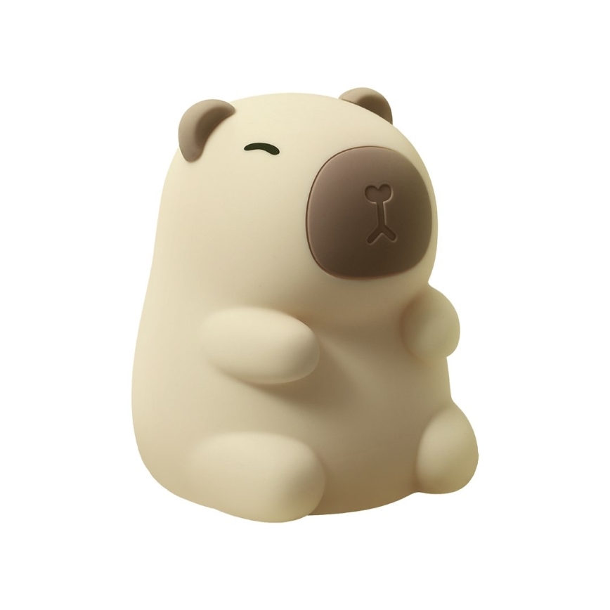 Ρυθμιζόμενο επαναφορτιζόμενο παιδικό νυχτερινό φωτιστικό LED RGBW με λειτουργία αφής KAPYBARA LED/0,45W/5V 800 mAh