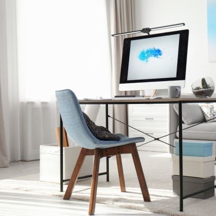 Ρυθμιζόμενο επιτραπέζιο LED φωτιστικό USB TENUIX DUO LED/14W/5V 3000-6000K μαύρο