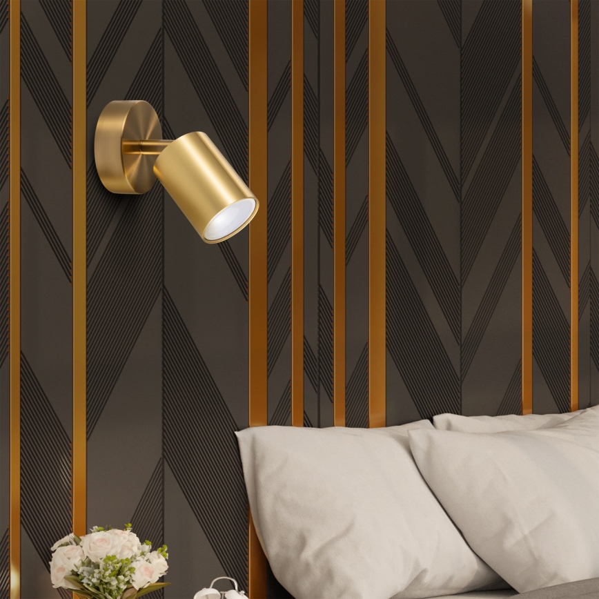 LED RGBW ρυθμιζόμενο επιτοίχιο σποτ φωτιστικό GOLDI 1xGU10/6,5W/230V 2700-6500K Wi-Fi χρυσό