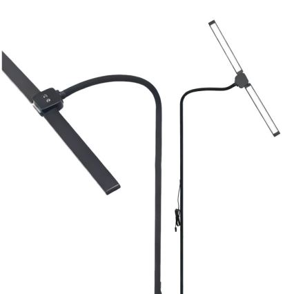 Ρυθμιζόμενο επιδαπέδιο φωτιστικό TEILO LED/14W/230V 3000/4000/6000K μαύρο