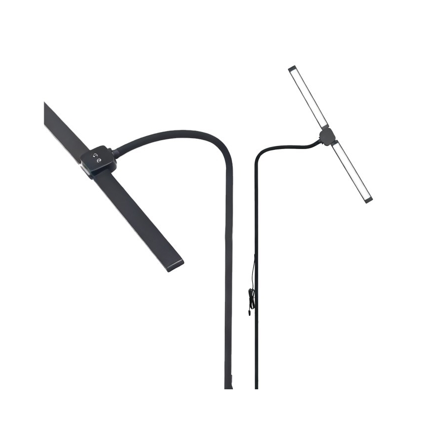 Ρυθμιζόμενο επιδαπέδιο φωτιστικό TEILO LED/14W/230V 3000/4000/6000K μαύρο