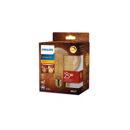 Ρυθμιζόμενος λαμπτήρας LED VINTAGE Philips G95 E27/3,1W/230V 1800K