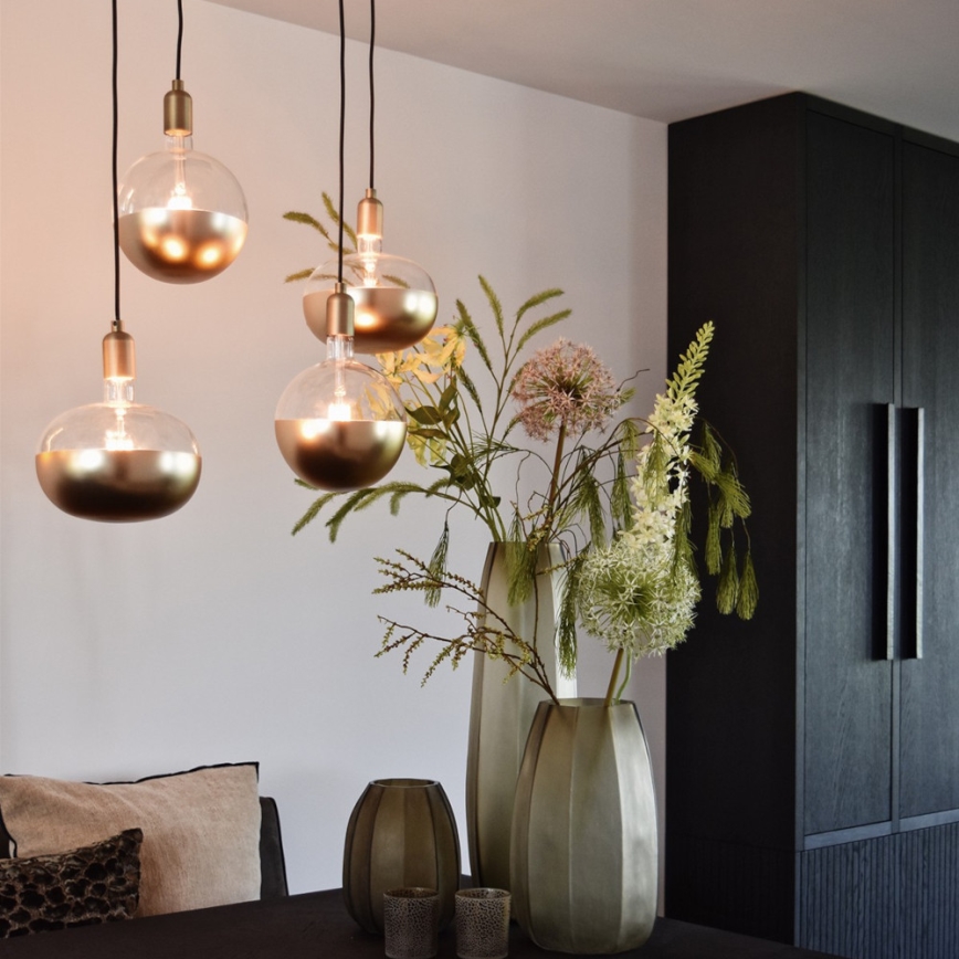 Ρυθμιζόμενος λαμπτήρας LED με χρυσή κορυφή FILAMENT E27/6W/230V 1800K CRI 90