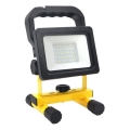 Ρυθμιζόμενος φορητός προβολέας TIGRA LED/20W/3,7V 4000K IP54 4400 mAh μαύρο/κίτρινο