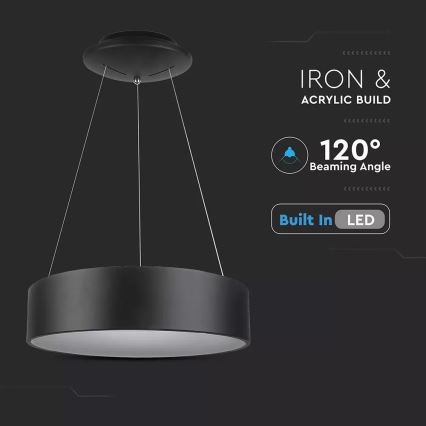 Ρυθμιζόμενος κρεμαστός πολυέλαιος LED σε καλώδιο LED/20W/230V