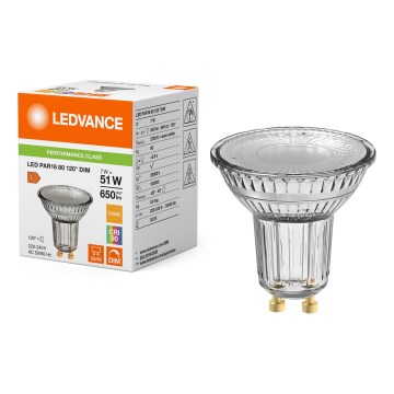 Ρυθμιζόμενος LED ανακλαστήρας PAR16 GU10/7W/230V 2700K 120° CRI 90 - Ledvance