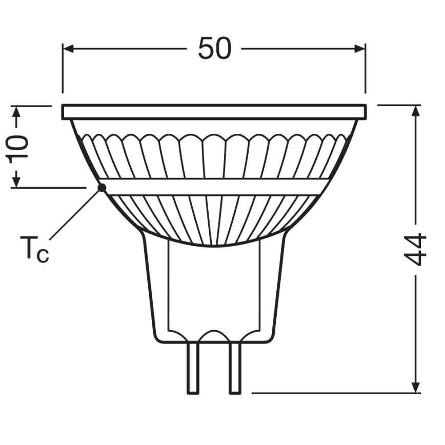 LED ρυθμιζόμενη ανακλαστική λάμπα MR16 GU5,3/6,6W/12V 3000K 36° CRI 97 - Ledvance