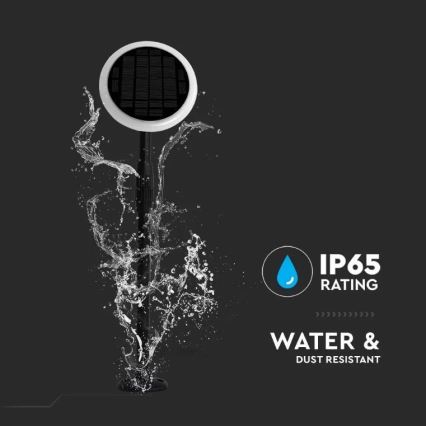 Ρυθμιζόμενος ηλιακός λαμπτήρας LED GARDEN LED/8W/5V 60-129 εκ. 4000K IP65 2000 mAh