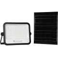 Ρυθμιζόμενος ηλιακός LED προβολέας 300W/3,2V 2000-8000K IP65 15000 mAh μαύρο + τηλεχειριστήριο